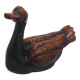Large brown and black duck