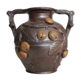Vase with apple decorations Turgis Calvados Normandy