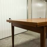 60's rectangular Scandinavian table with extension cords