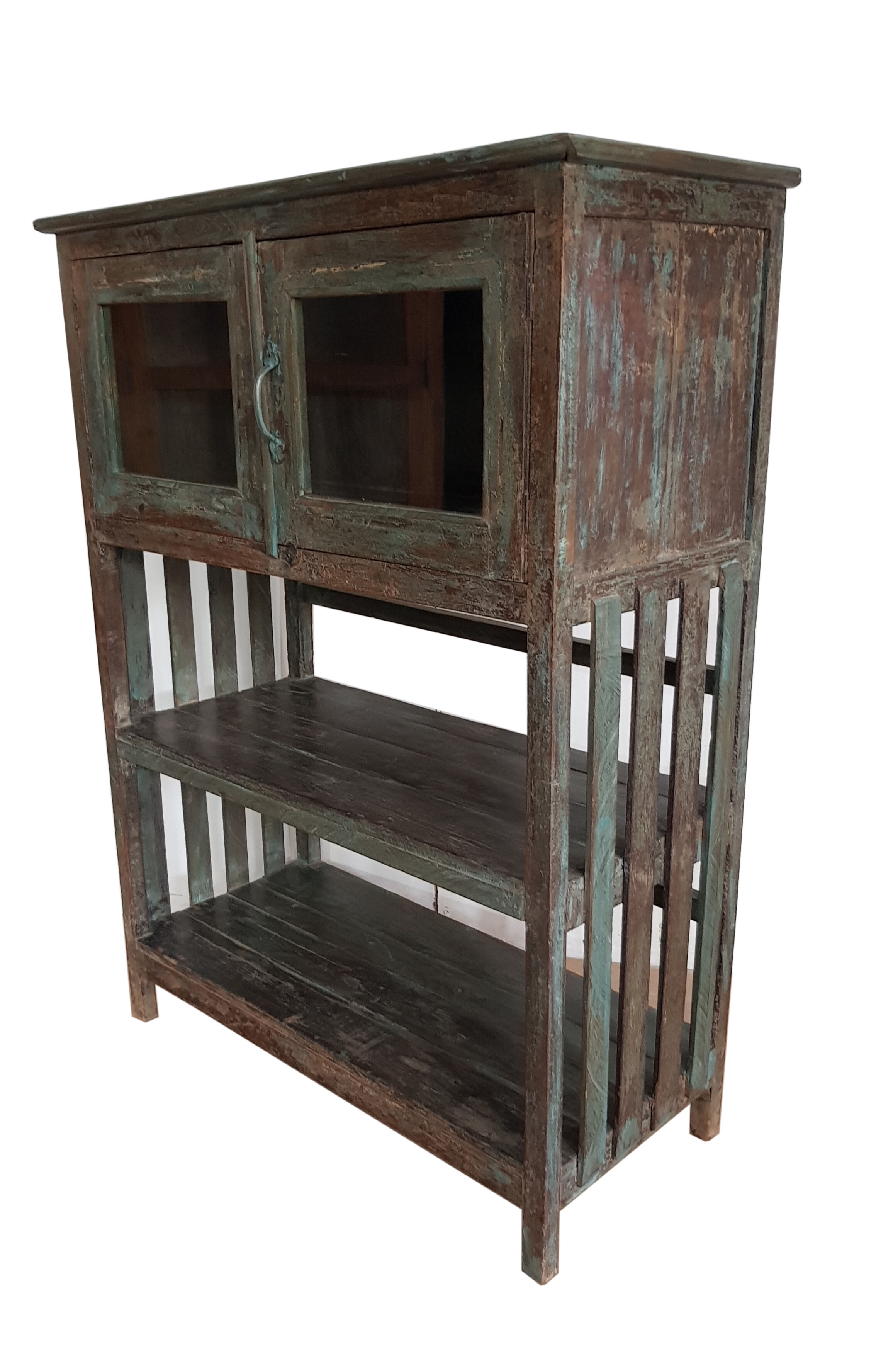 Old cupboard burmese teak shelf