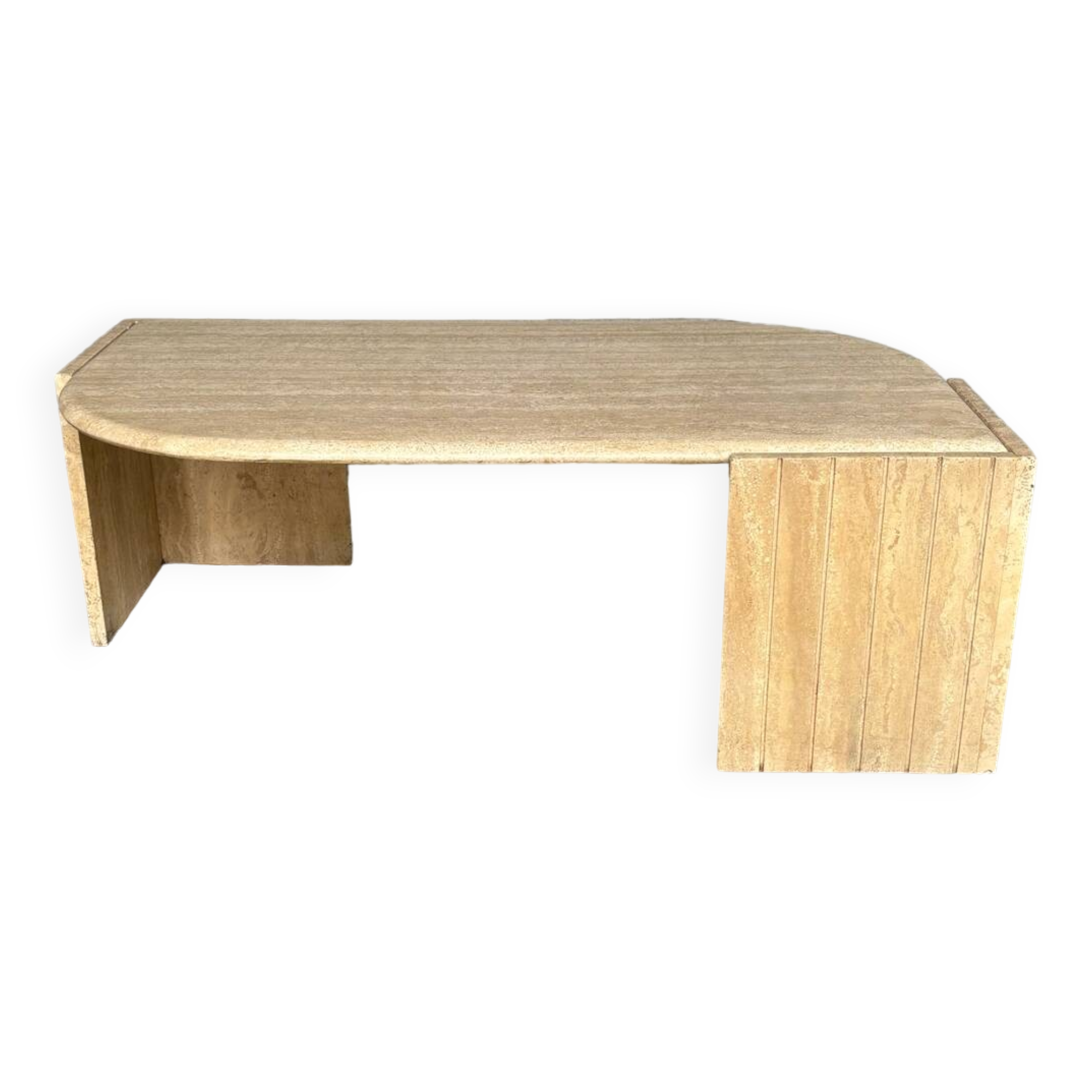 Vintage travertine coffee table