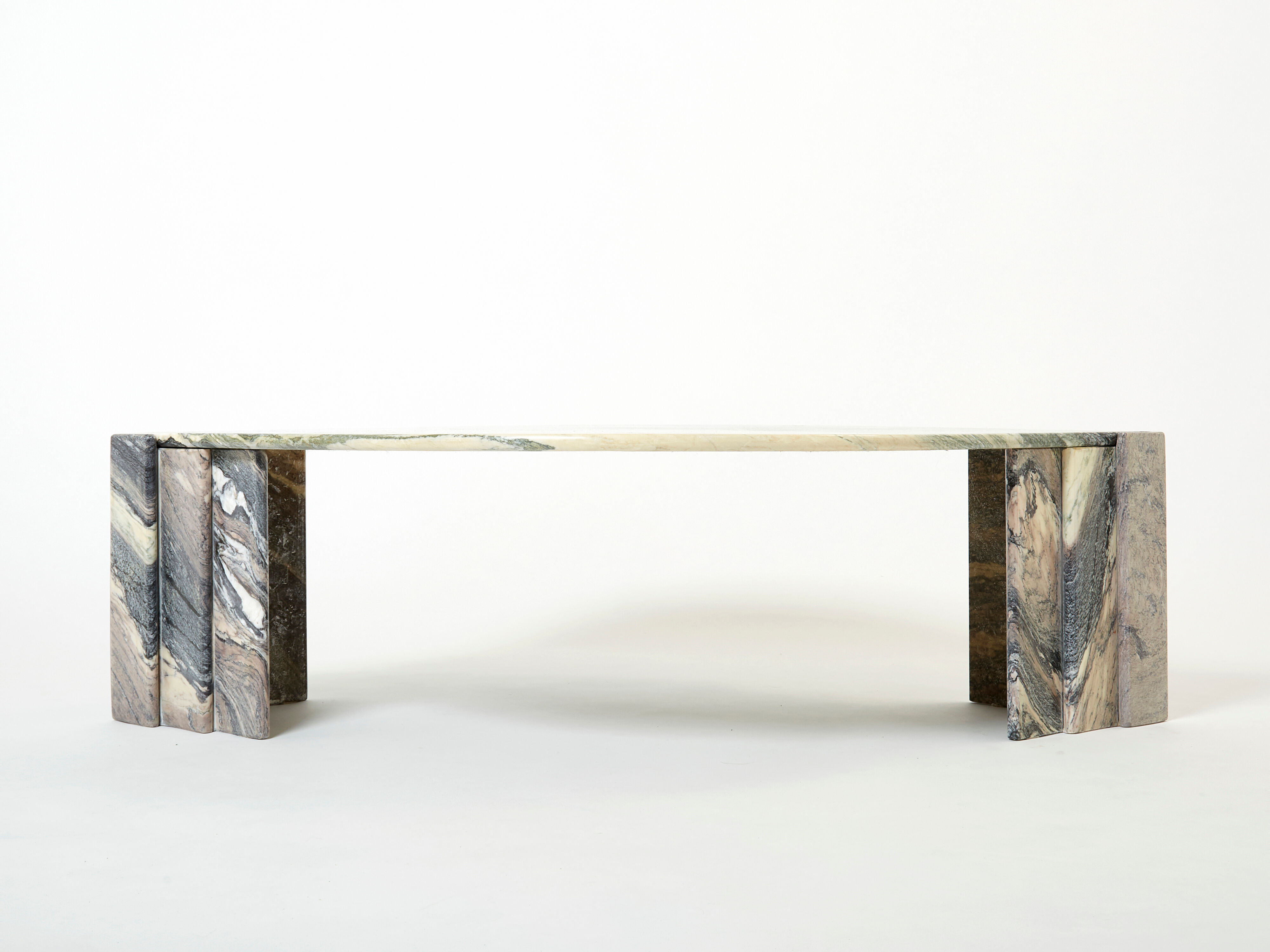 Sicilian marble eye coffee table circa 1970