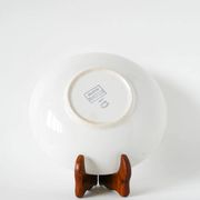 Round presentation plate Salins, design, white, 1960