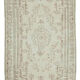 Handmade rustic oriental beige rug 163 x 267 cm