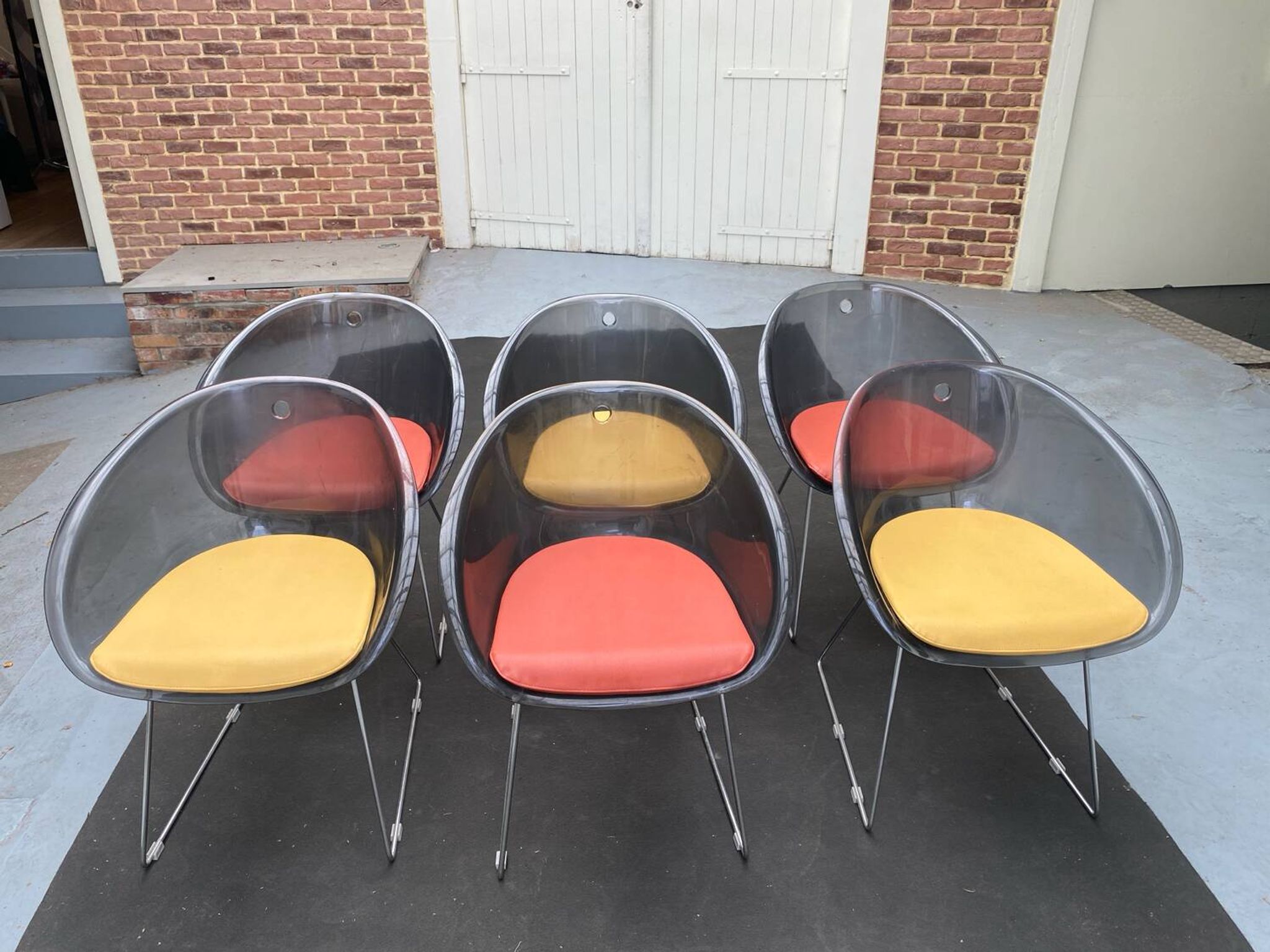 Set of 6 Italian chairs