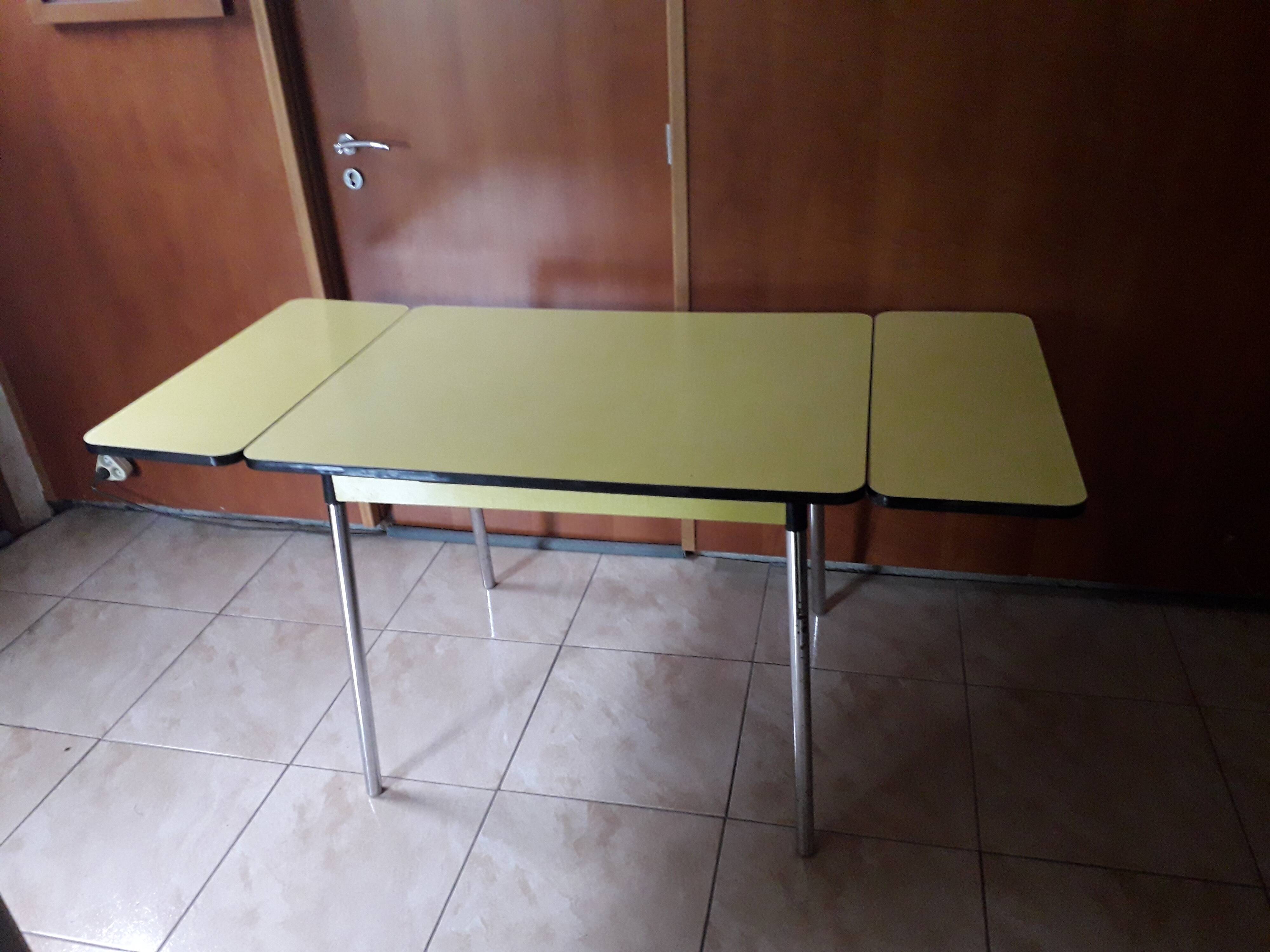 Vintage yellow formica table