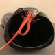 Ashtray or empty pocket in black ceramic, boxing glove JC. Peire, 1970