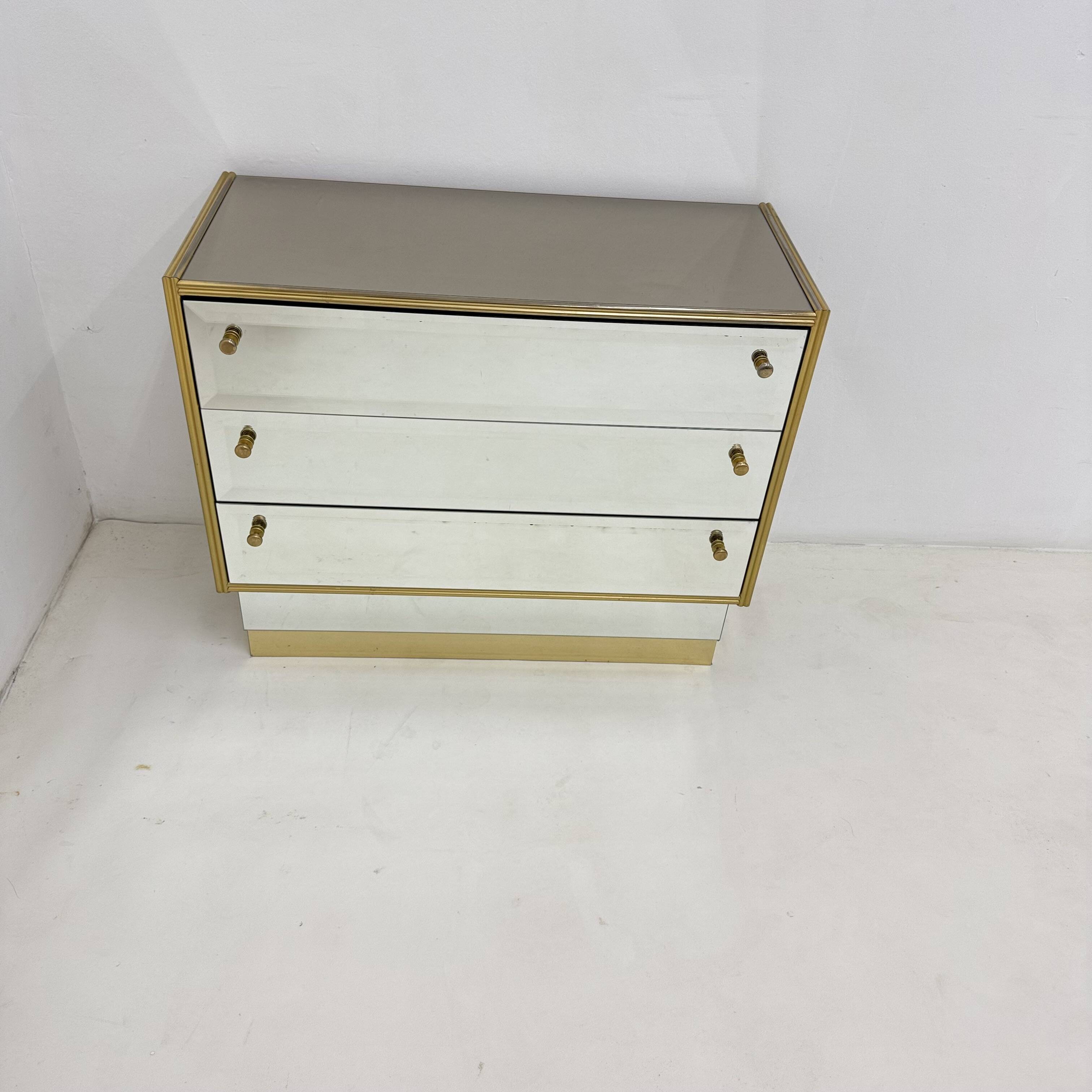 Commode à miroir Schöninger du milieu du siècle, années 1970