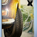 XXL metal plate - Michelin X - Fiat 124 - 1970 - Car