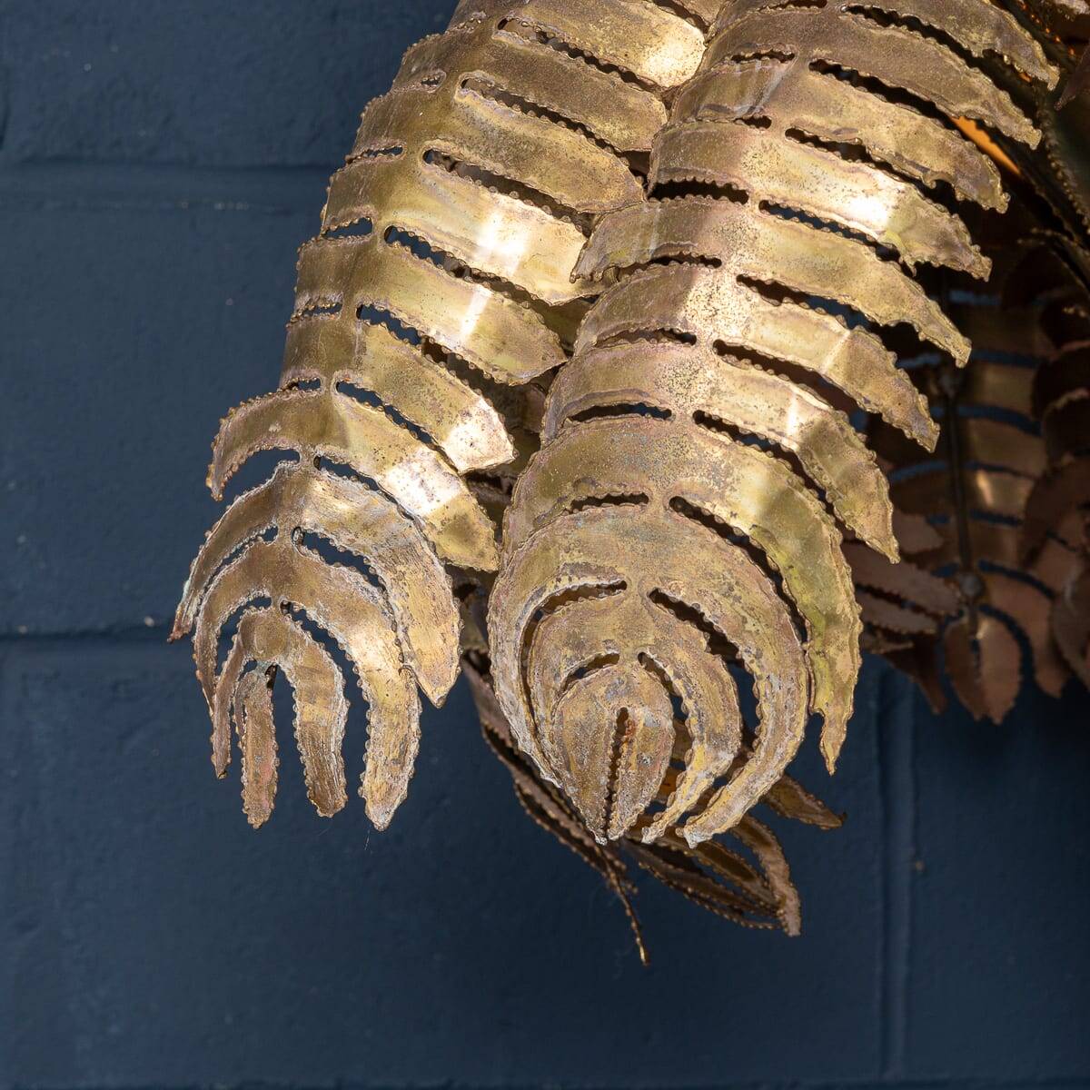 Lampadaire en palmier francaise du xxe siecle, christian techoueyres pour maison jansen