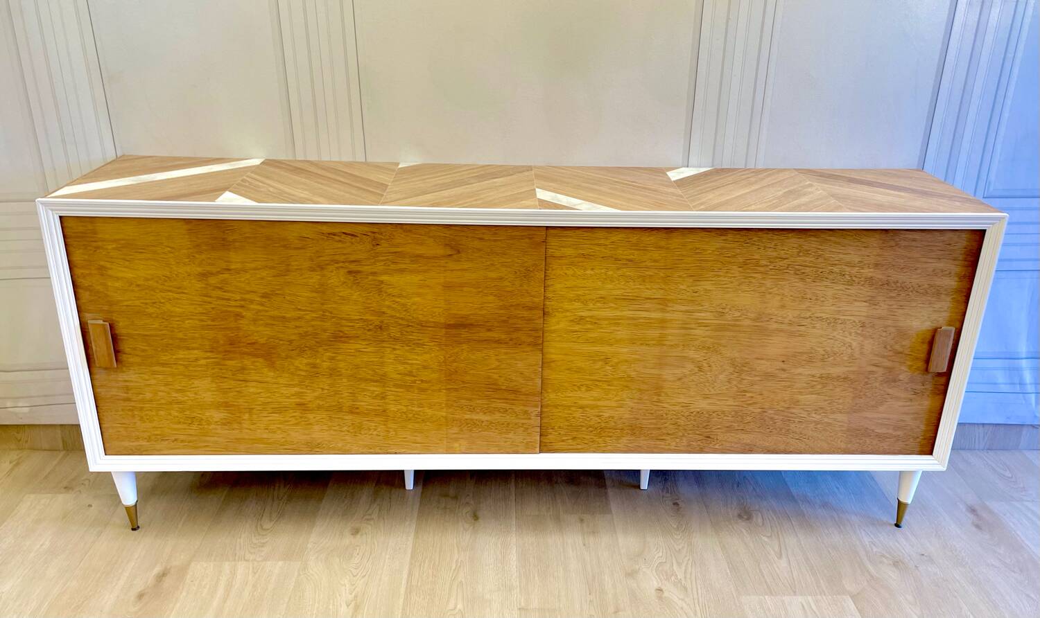 Vintage sliding door enfilade