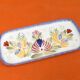 Butter tray earthenware hb henriot quimper france floral decoration