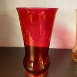 1960s iridescent multi-colored orangeade glasses fruit juice serving set