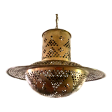 Perforated gilded metal lantern