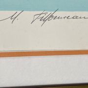 Lithograph Maurice Fillonneau Golfer 144/600 Aqua-Blues Certificate