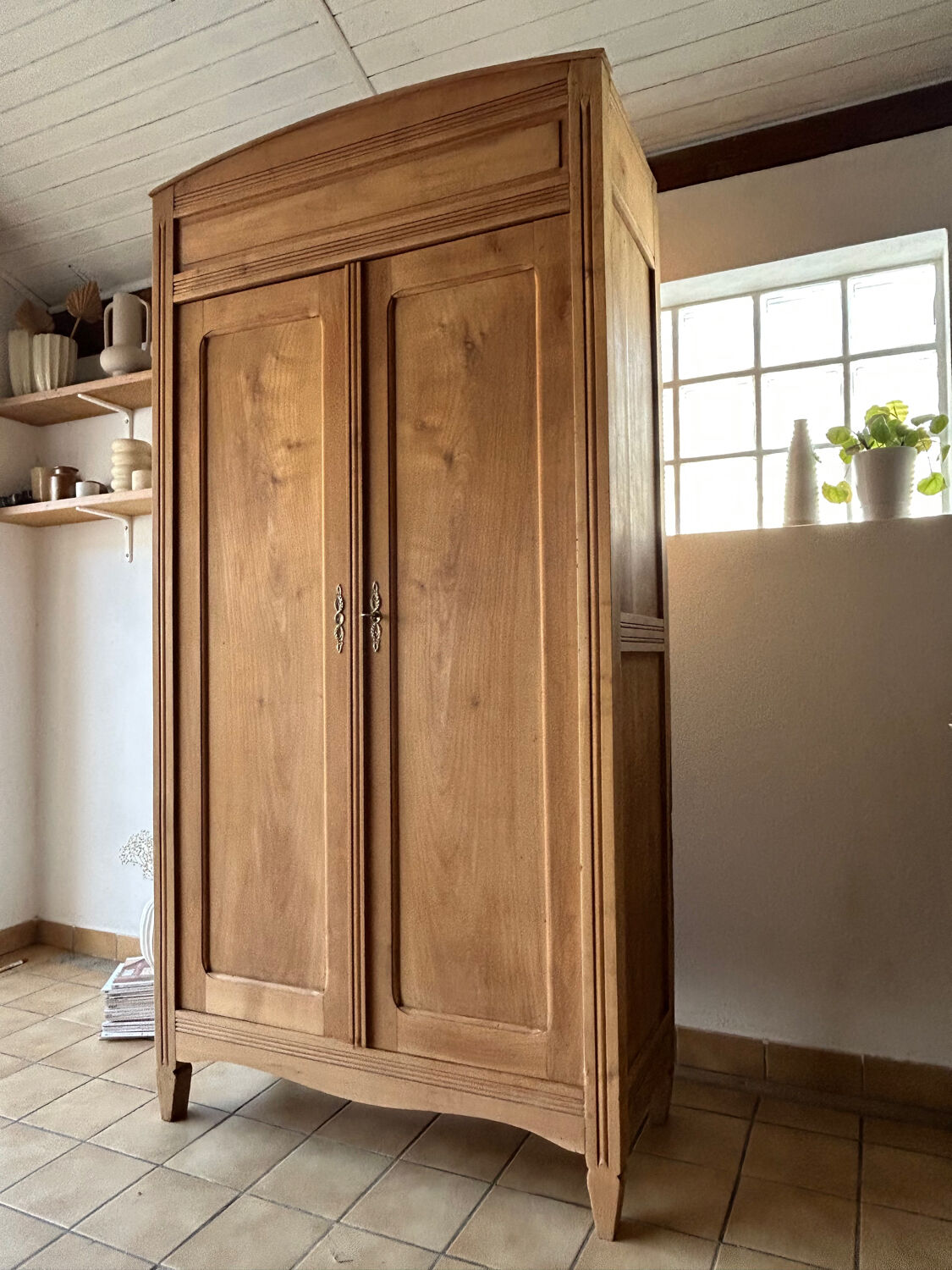 Renovated antique Parisian wardrobe