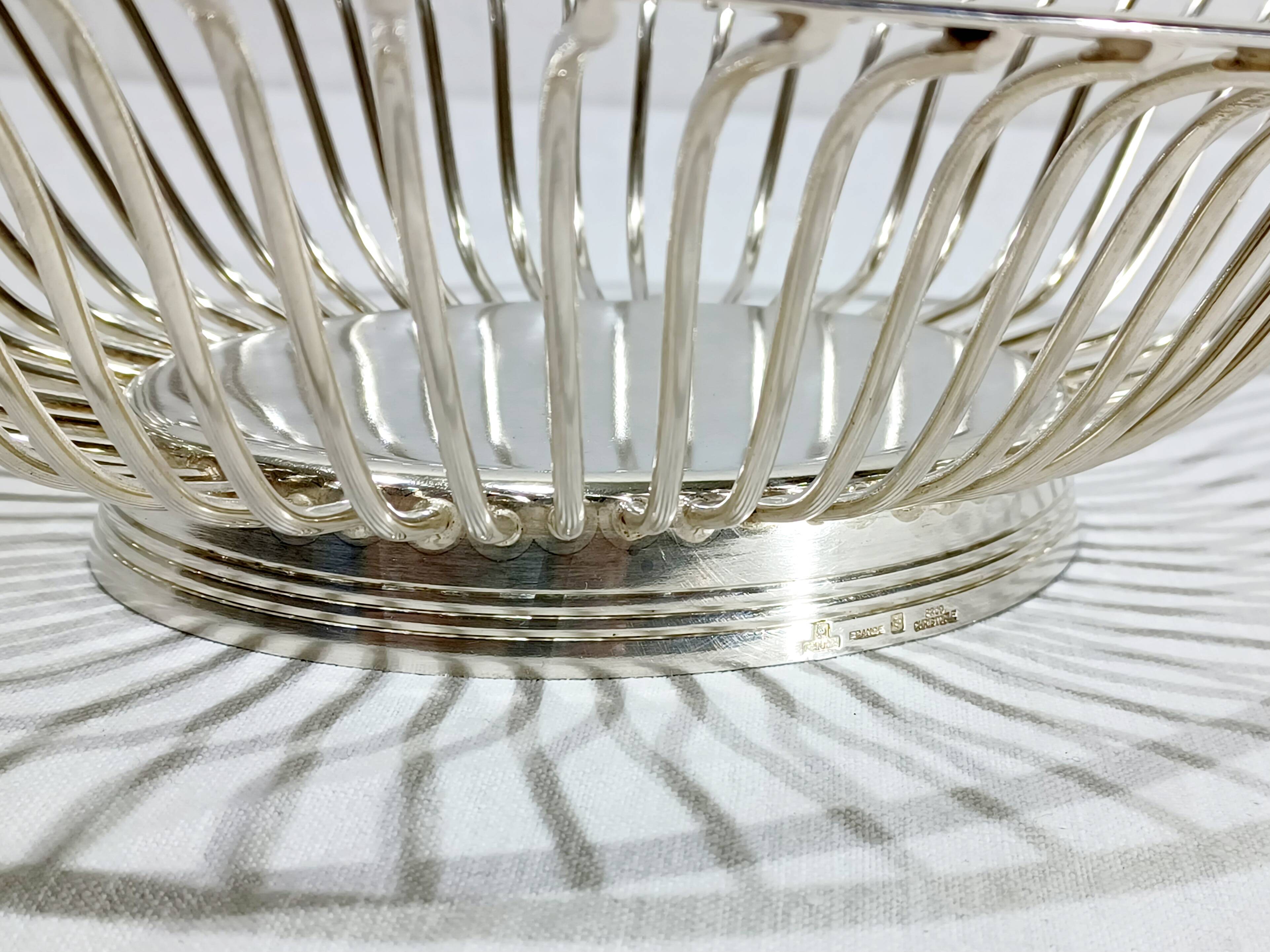 SILVER METAL BANQUETTE CHRISTOFLE GALLIA COLLECTION