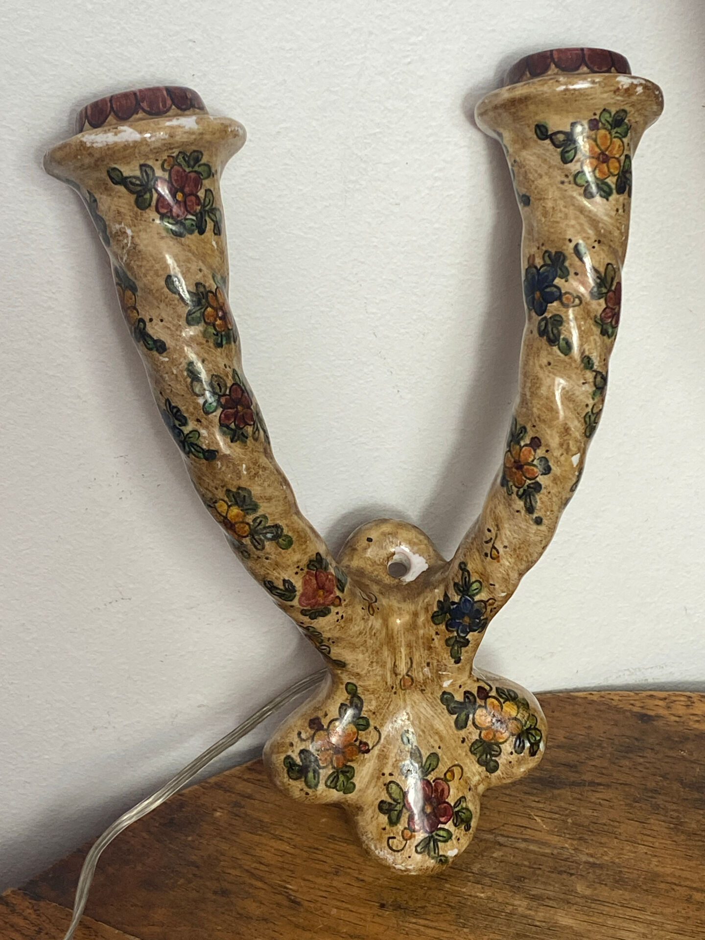 Italian ceramic wall lamp