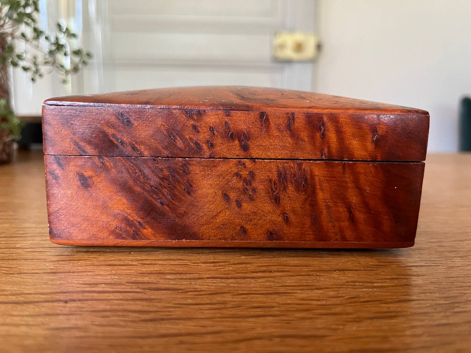 Rectangular wooden box