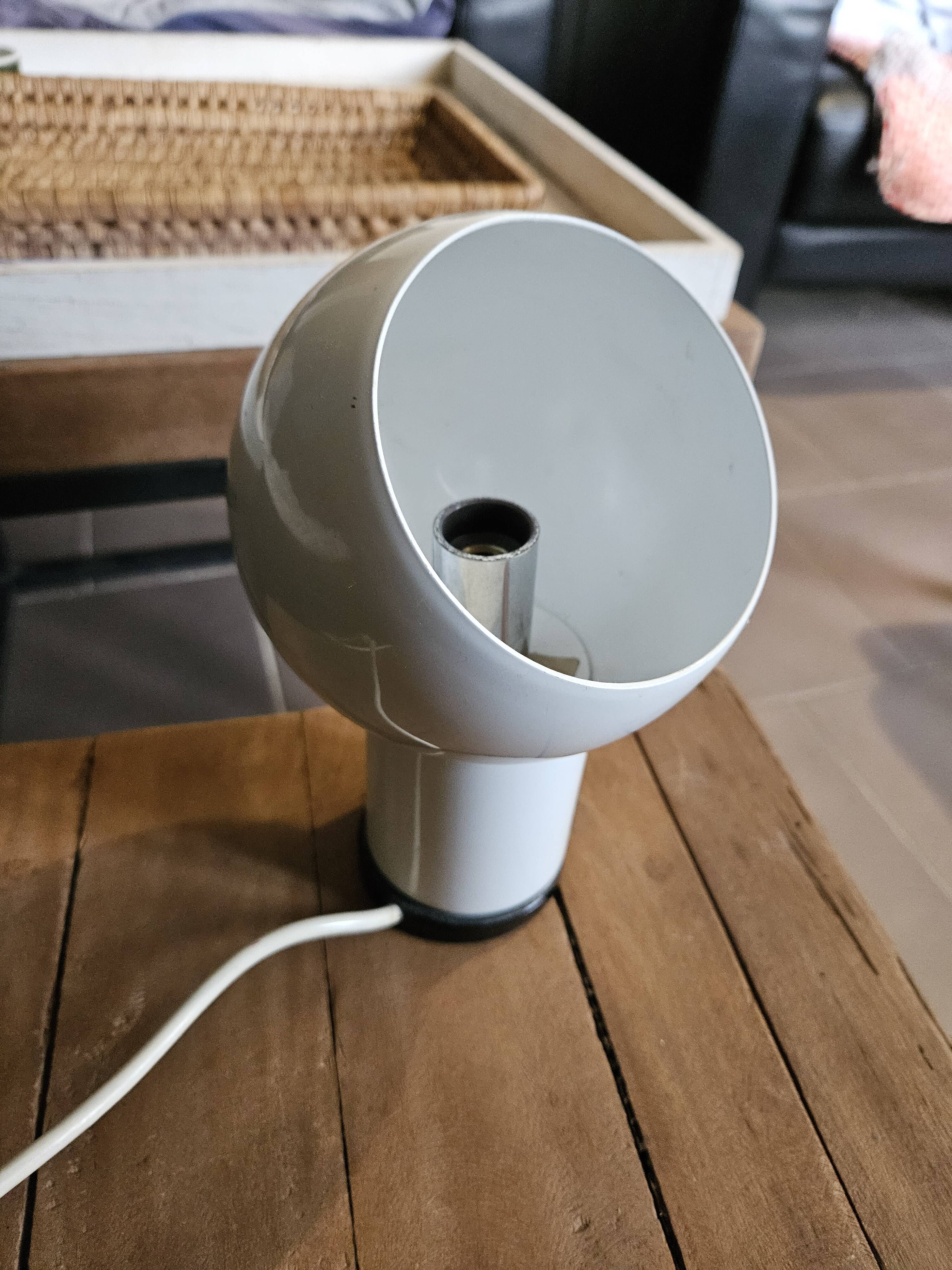 Pair of Italian design bedside lamps 1970 Valenti