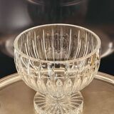 Large cut crystal bowl on a stand