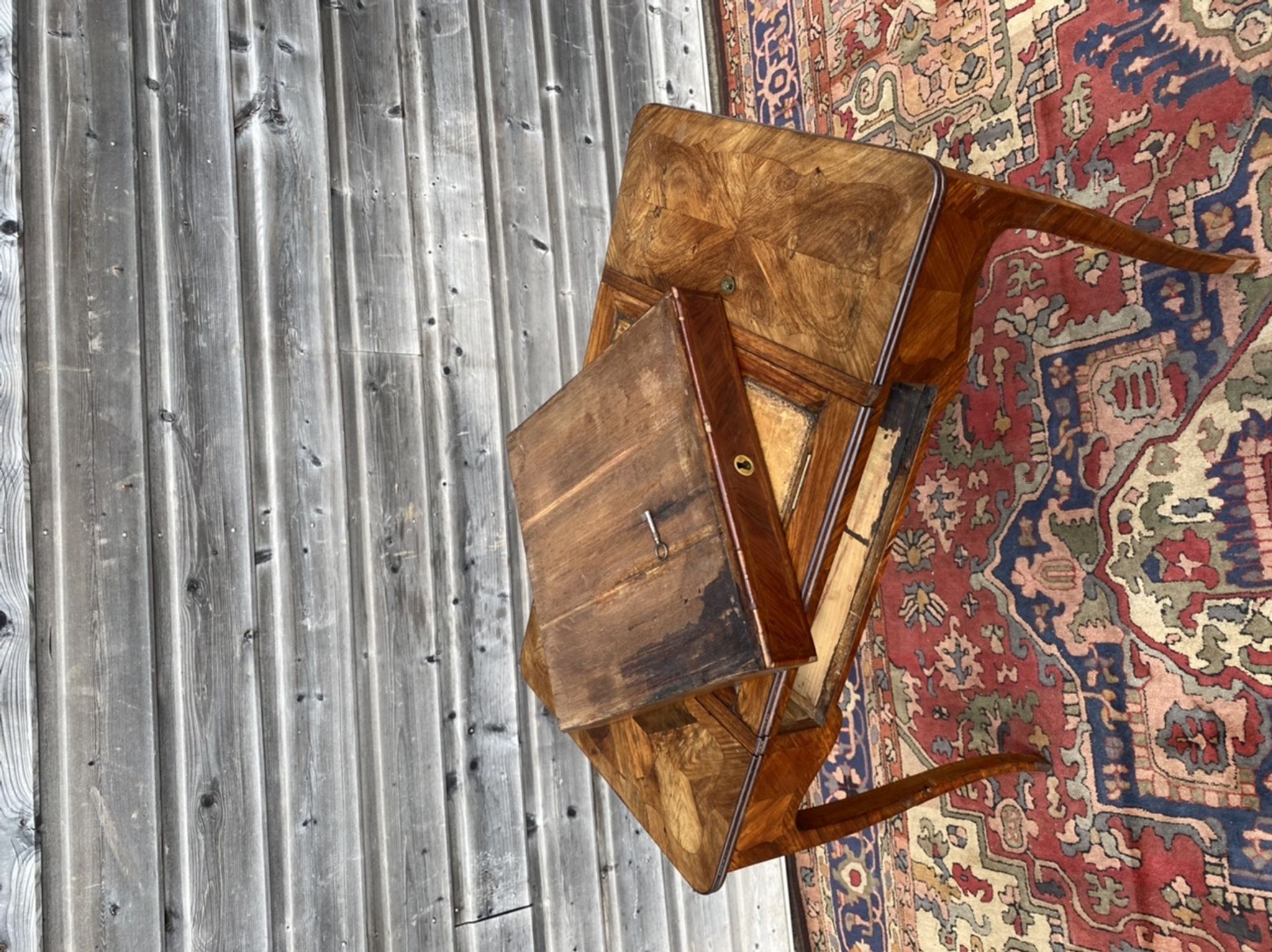 Table Liseuse In Marquetry Stamped Louis XV XVIII Century