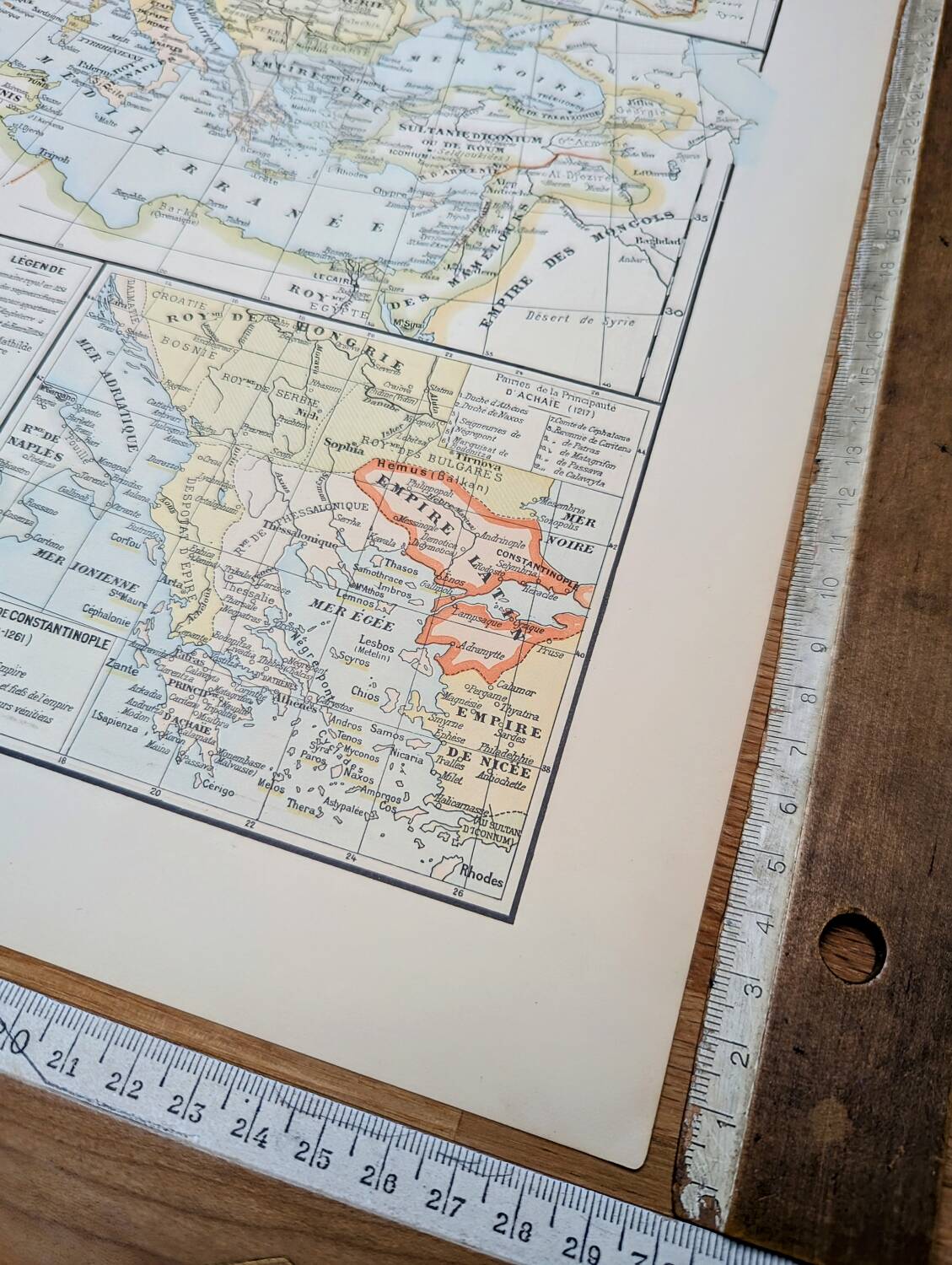 Printed in 1900, Europe in 1270. Original Authentic Vintage.