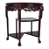 Vintage Chinese hardwood console / side table with marble top