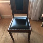 Lot de 5 chaises Art deco + une avec pied cassé