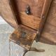 19th century antique oak round tilt top table