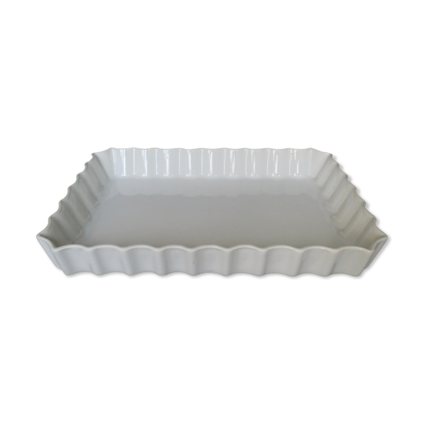 White porcelain dish, rectangular