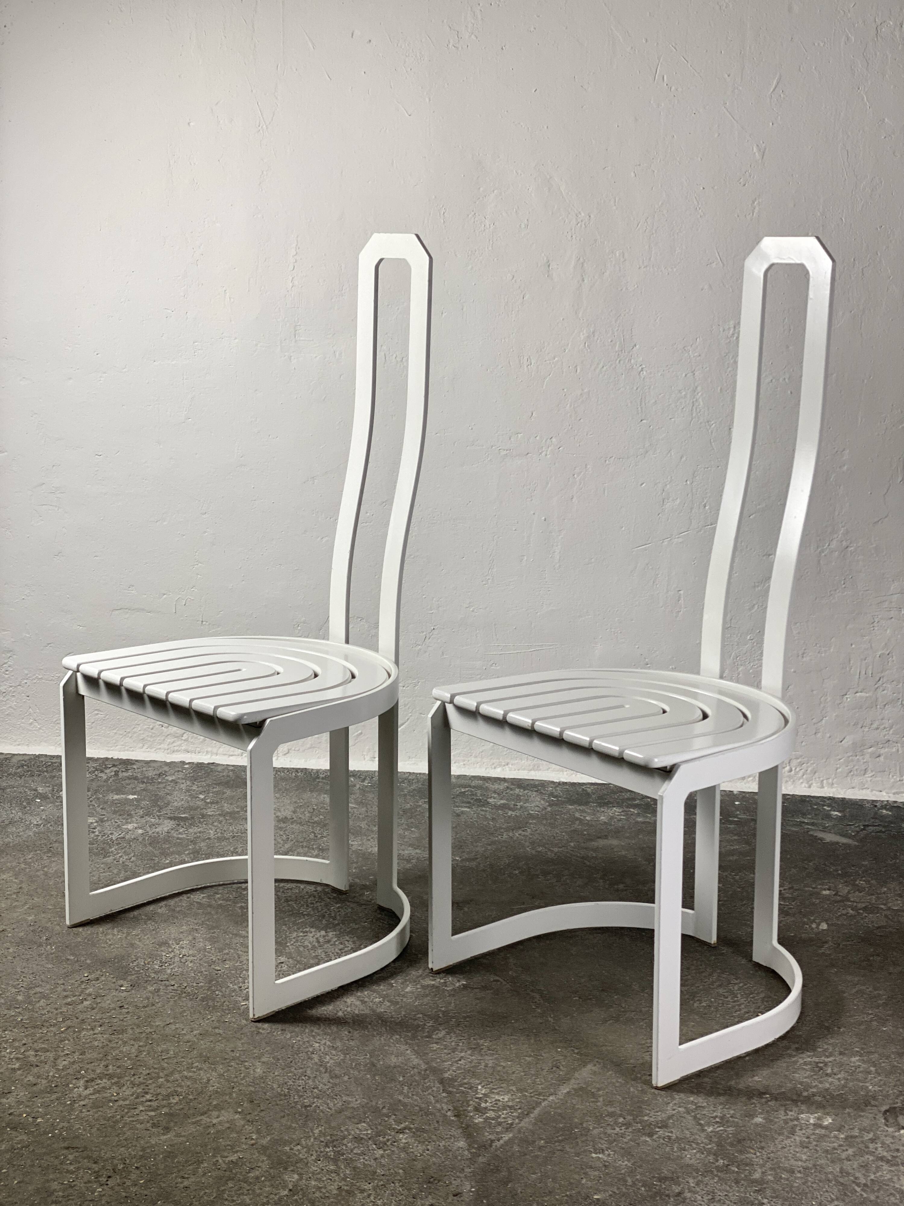 Post-Modern chairs by Allmilmö, 1980s