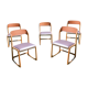Lot de 5 chaises Baumann traîneau