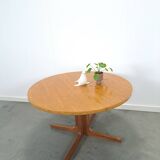 Ronde ovale eiken uitschuifbare eettafel