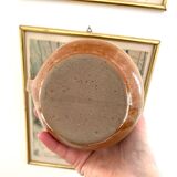 Vintage pink stoneware pitcher