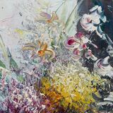 Table HST/P "Bouquet of light" signed Kenwick school of the twentieth century