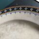 French vintage cake plate or cake stand for desserts or fruit, Sarreguemines, mod. Myosotis
