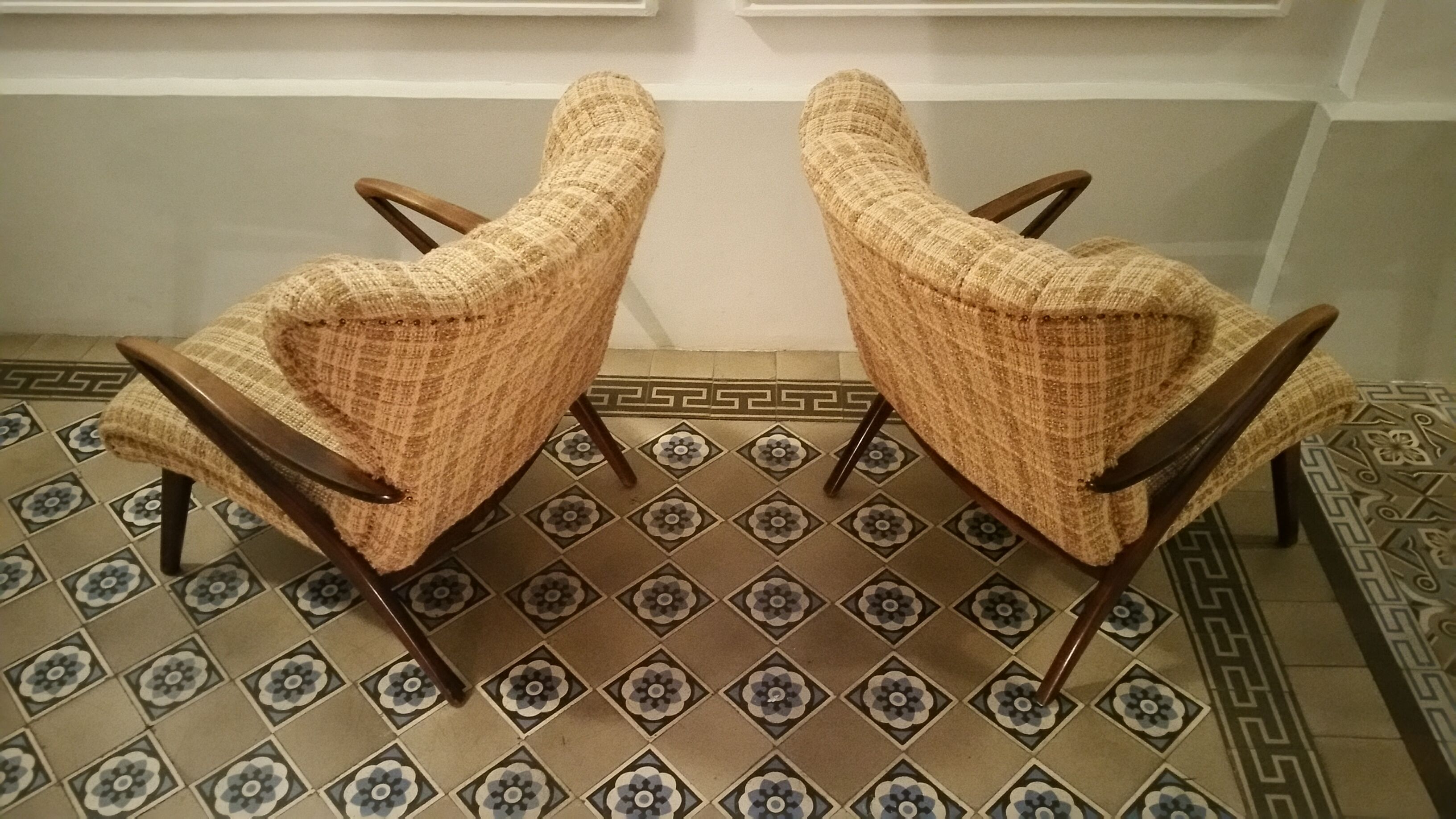 Pair of Chair Zig Zag vintage 50 60 year