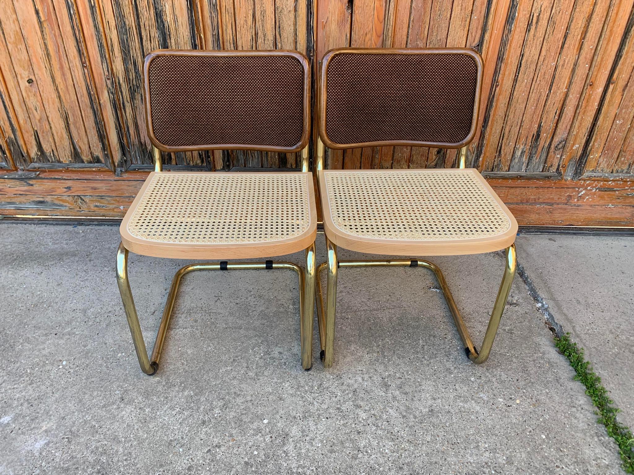 Marcel Breuer "1970 cesca" chairs set of 2