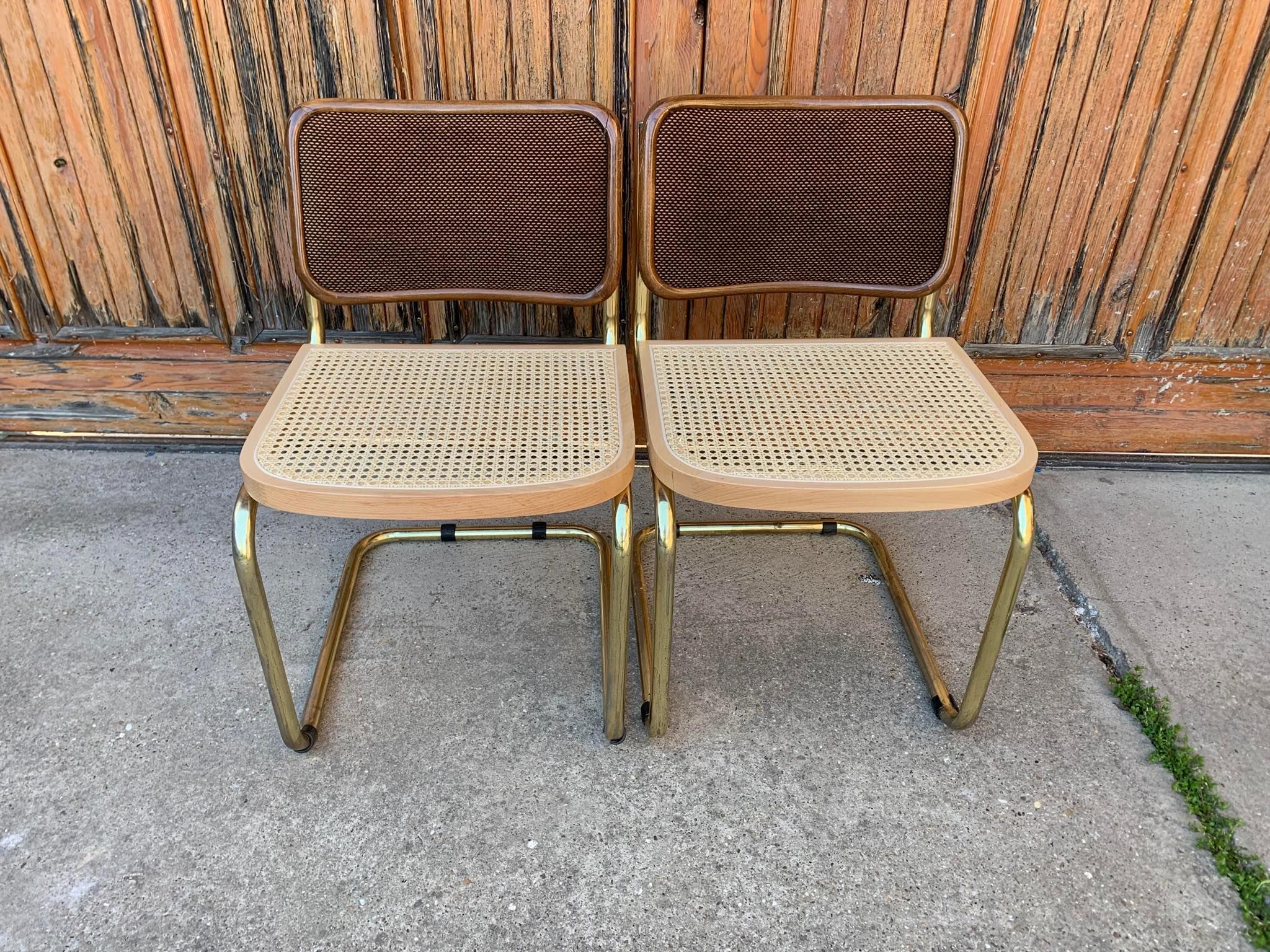 Marcel Breuer "1970 cesca" chairs set of 2