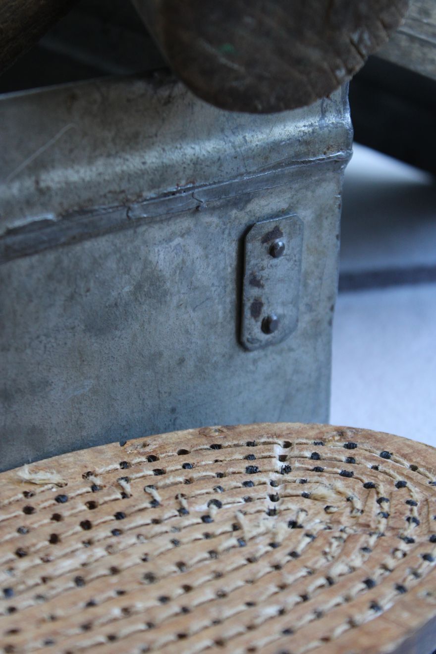 Old wooden military box
