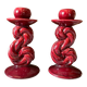 Ceramic candlesticks 1950