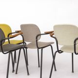 Set of 4 Vintage Armchairs 1950s Germany, Mid Century Modern Dining Chairs