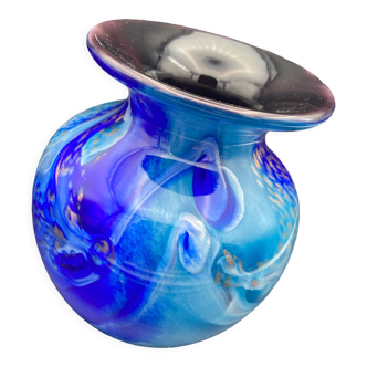 Vase par Jean Marie Operto en verre soufflé