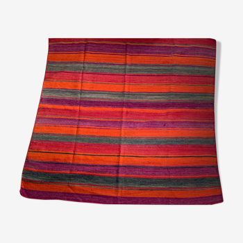 Tapis péruvien multicolore - 150x150cm