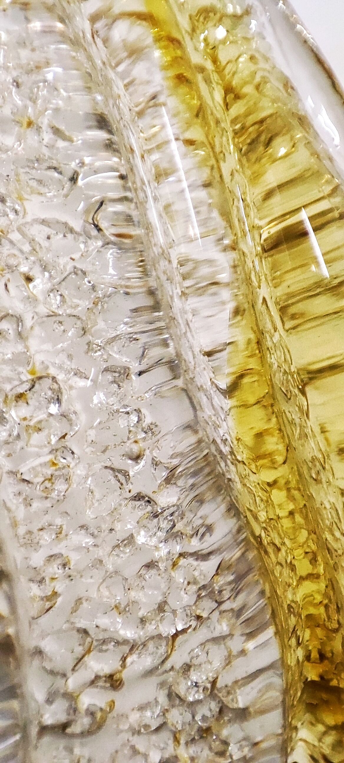 Murano glass wall lamp. Italy, 1960s.