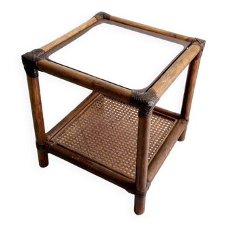 Table d'appoint rotin
