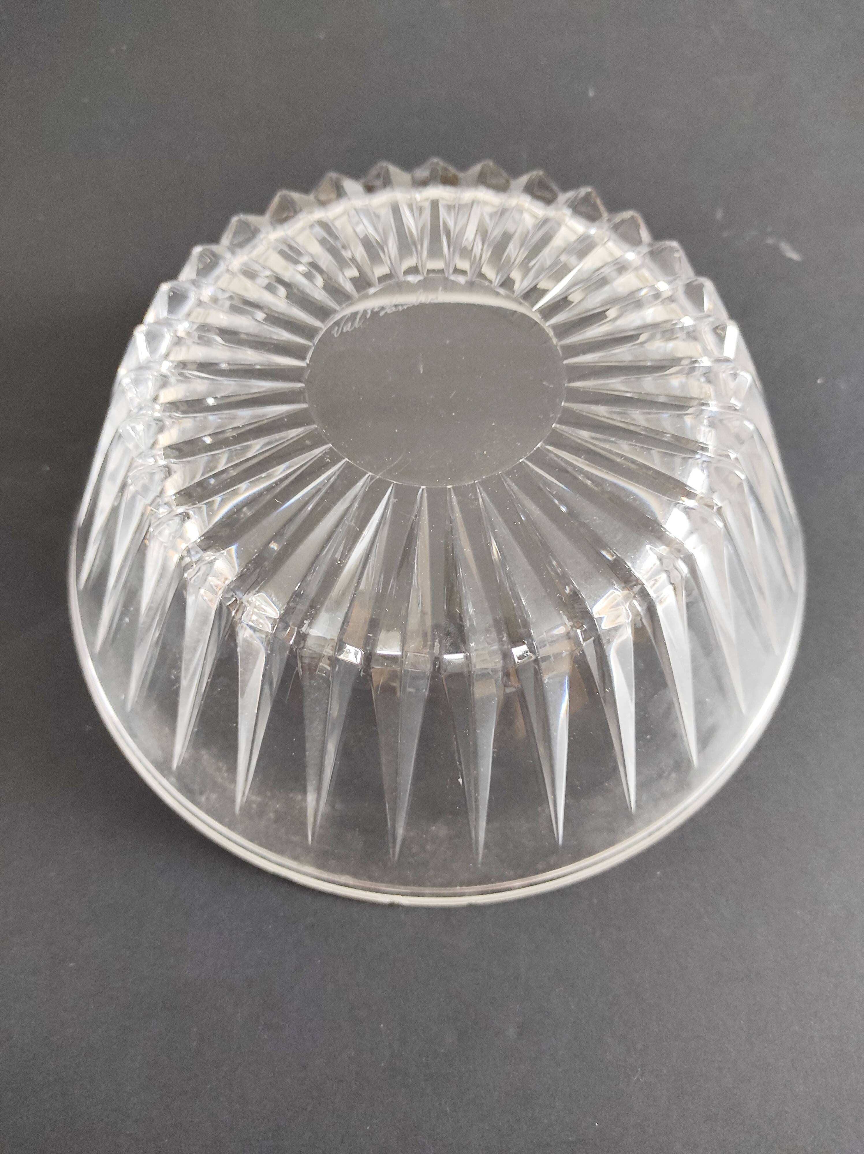 Val Saint Lambert crystal dish