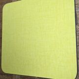 Canary bright yellow formica tabouret