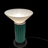 Mid-Century Mint Green Murano Glass Table Lamps, Set of 2